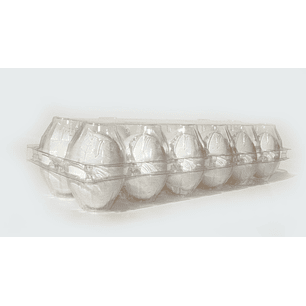 Estuche PET para 12 Huevos x320 und