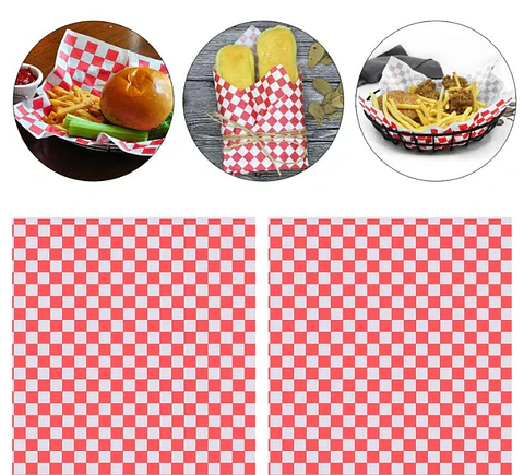 Papel Antigrasa 28x34 Rojo x1.000 und 