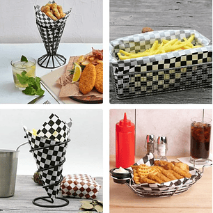 Papel Antigrasa 28x34 Negro x1.000 und 