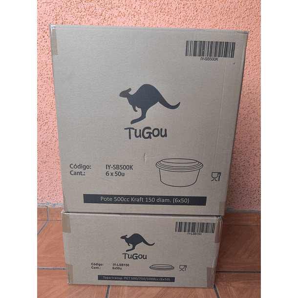 Bowl Kraft Con Tapa 500cc x300 und 2