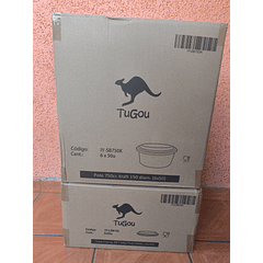 Bowl Kraft Con Tapa 750cc x300 und