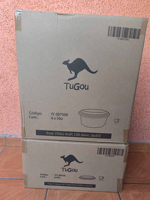 Bowl Kraft Con Tapa 750cc x300 und