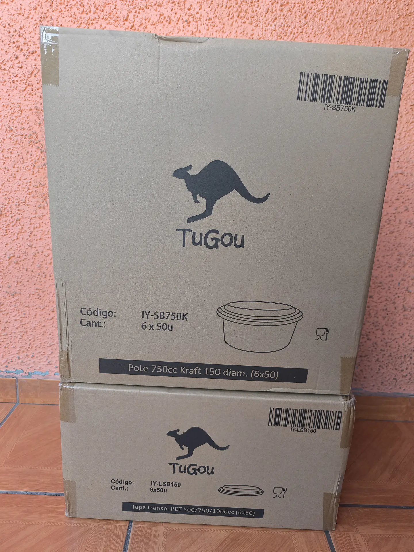 Bowl Kraft Con Tapa 750cc x300 und 2