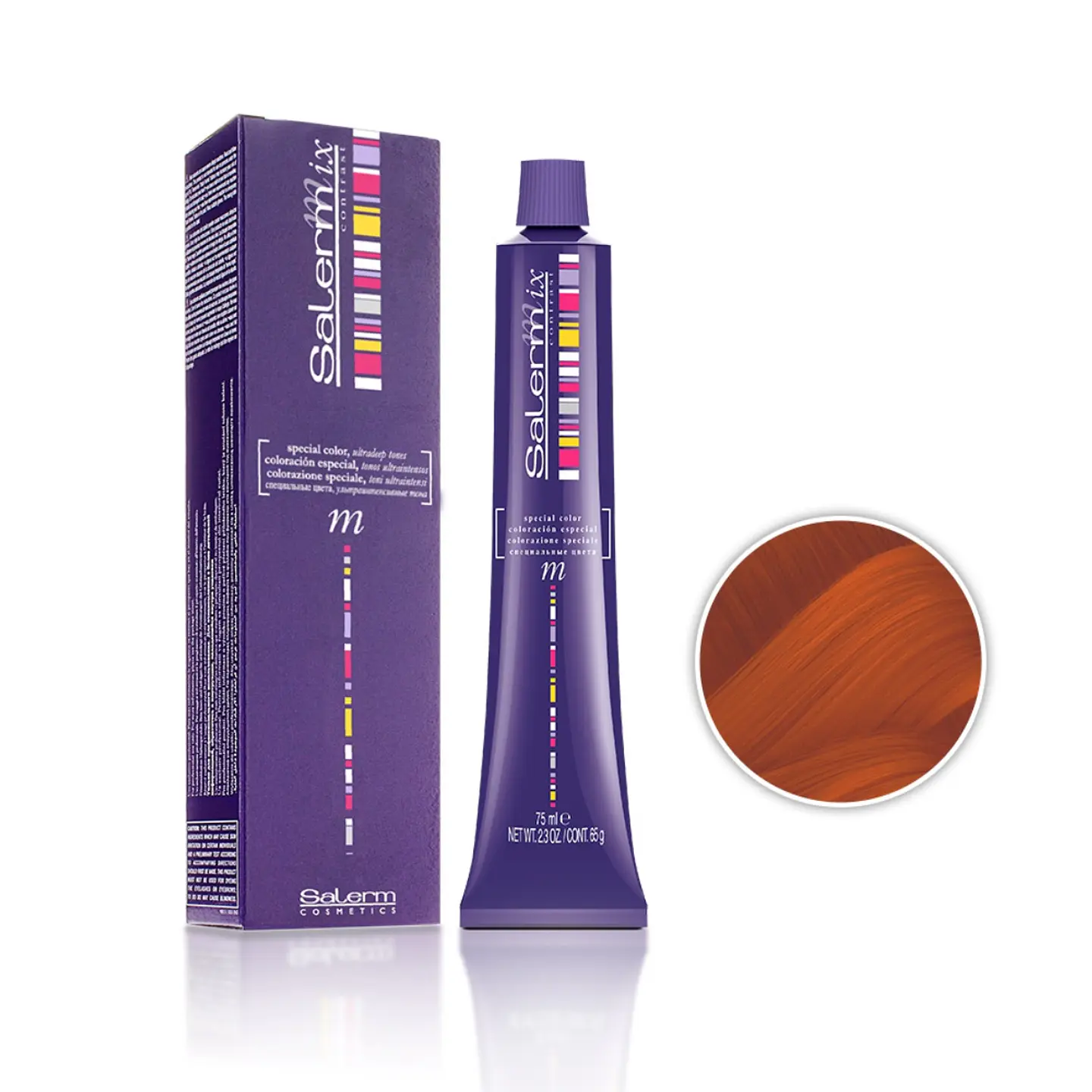 Salermix Rojizo Reflejo Intenso Sin Decolorar 75ml 2
