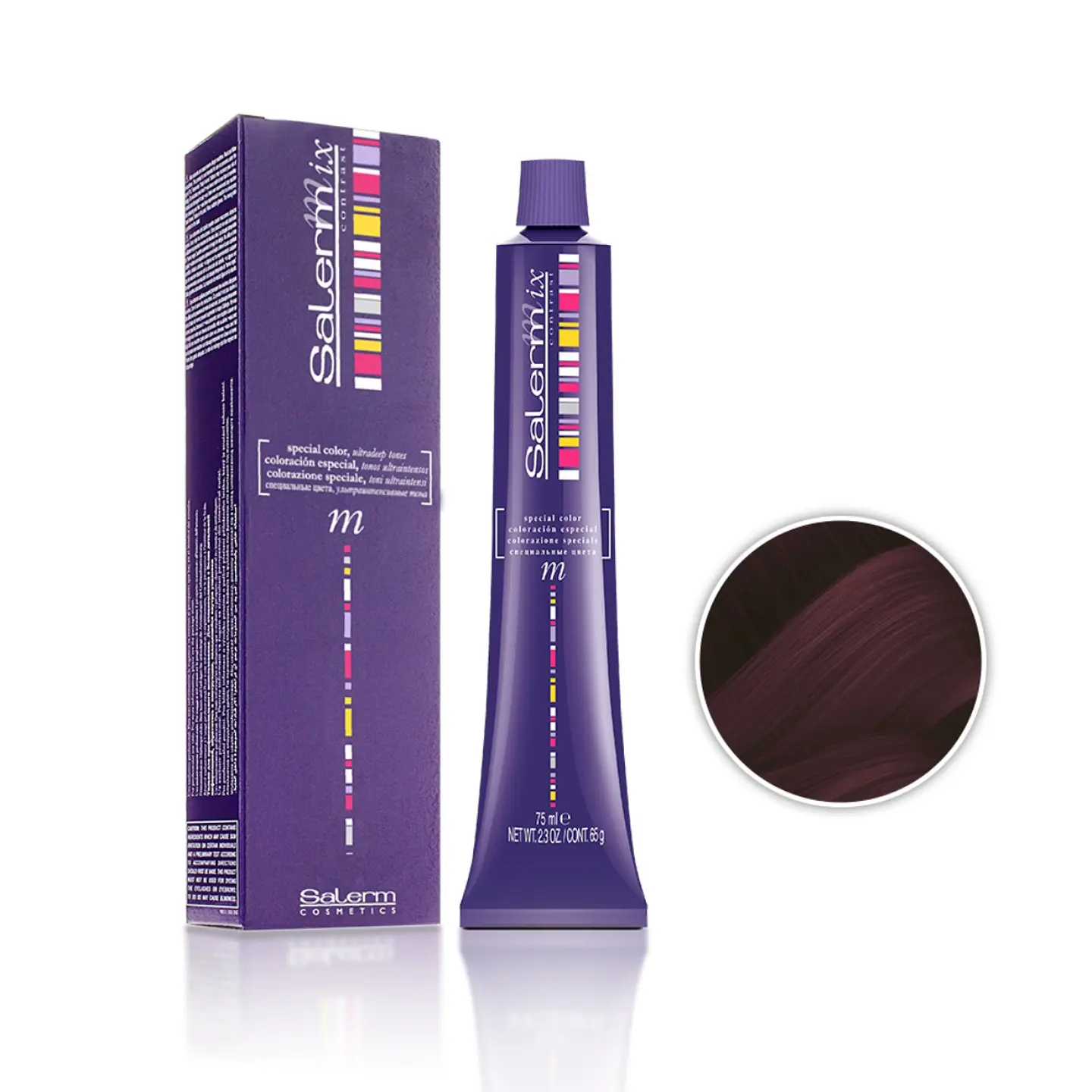 Salermix Rojizo Reflejo Intenso Sin Decolorar 75ml 4