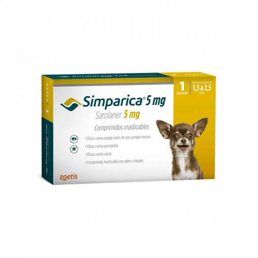 Simparica 1,3 a 2,5 kg 1 Comp