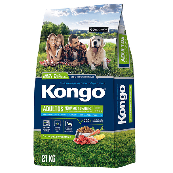 Kongo Adulto Medianos Y Grandes 21 Kg 1