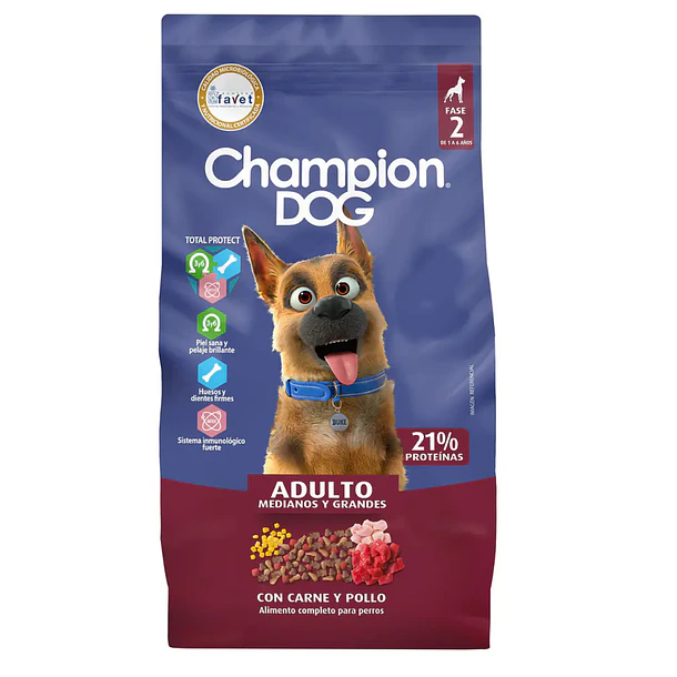 Champion dog adulto carne 18 kg