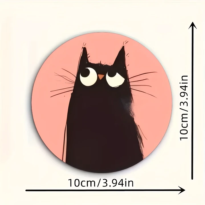 6 Piezas de Posavasos Encantadores con Diseño Felino 5