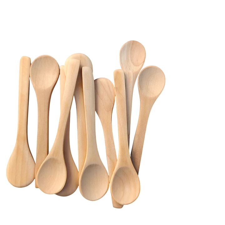 10 cucharas de bambú con mango largo 7