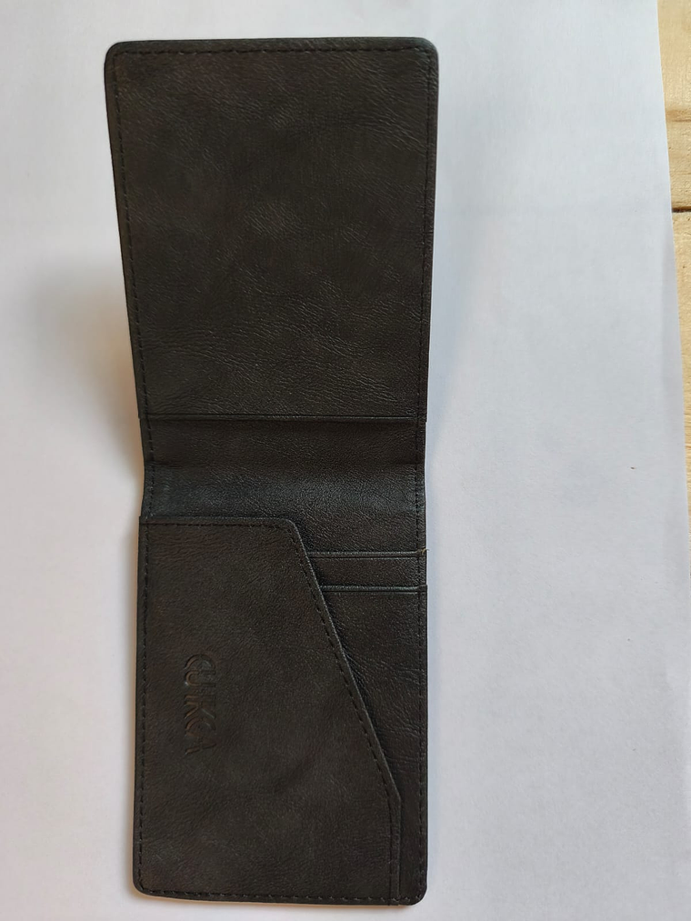 Billetera De Cuero Pu Color negro 3