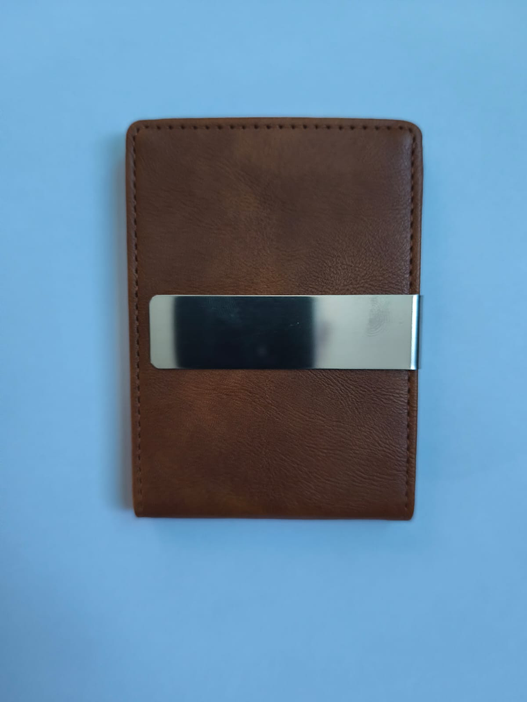 Billetera De Cuero Pu Color Cafe 5