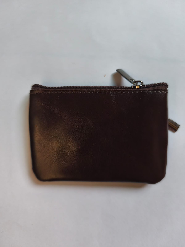 Mini monedero de cuero genuino 2