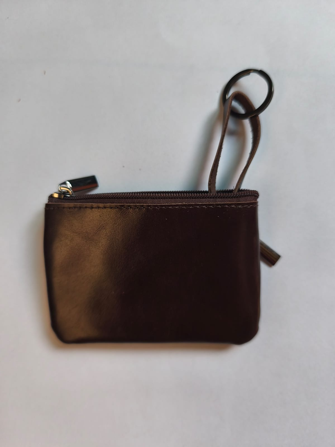 Mini monedero de cuero genuino 3