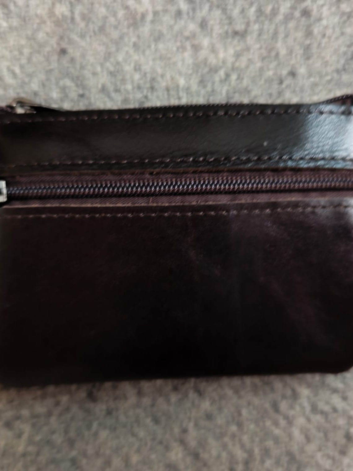 Mini monedero de cuero genuino 1