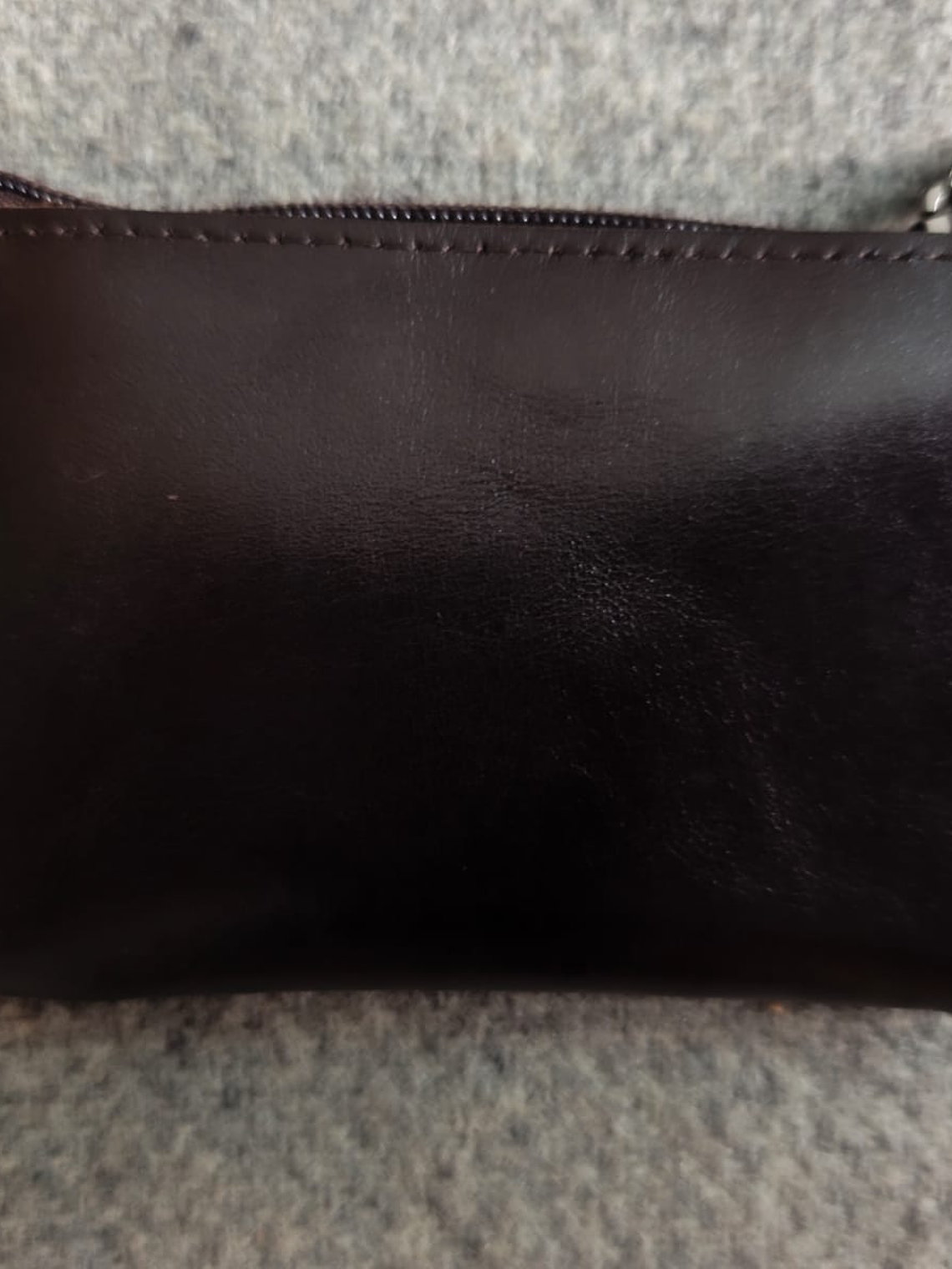 Mini monedero de cuero genuino 2