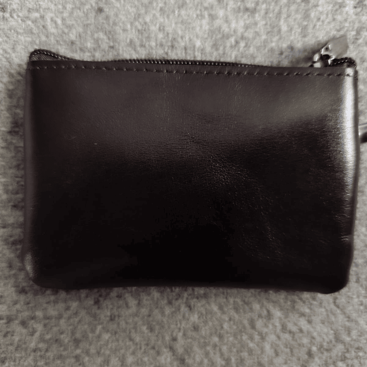 Mini monedero de cuero genuino 2