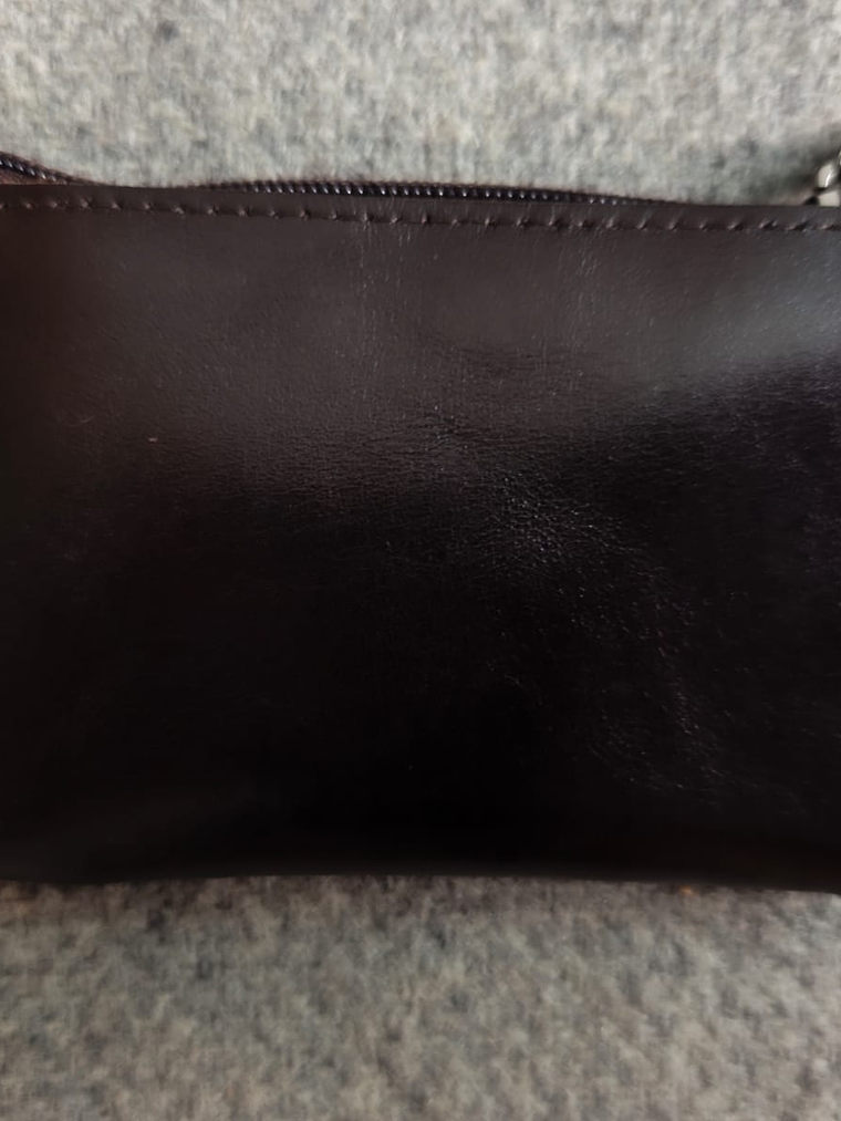 Mini monedero de cuero genuino 2