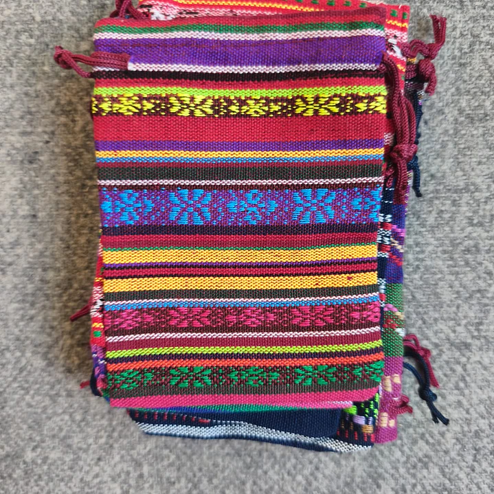 12 Bolsas de Regalo con Cordón a Rayas de Estilo Étnico 5