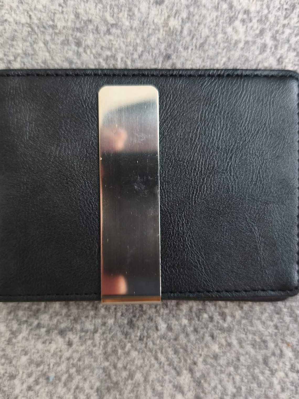 Billetera De Cuero Pu Color negro 1