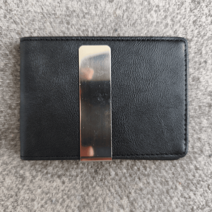 Billetera De Cuero Pu Color negro 1