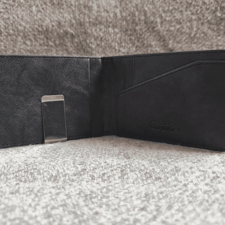 Billetera De Cuero Pu Color negro 5