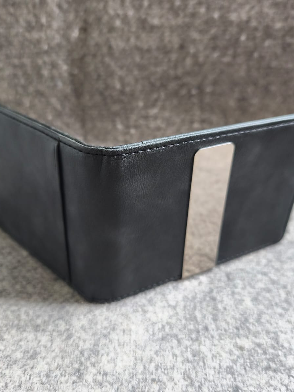 Billetera De Cuero Pu Color negro 6