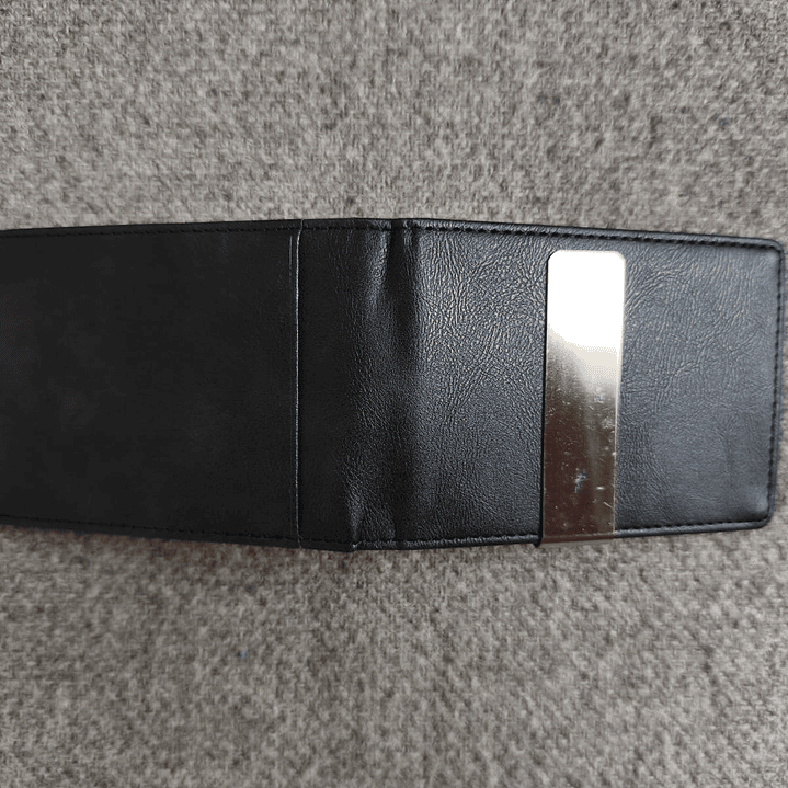 Billetera De Cuero Pu Color negro 3