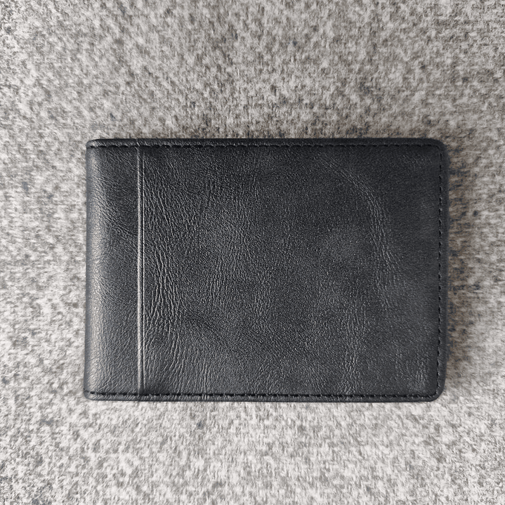 Billetera De Cuero Pu Color negro 2