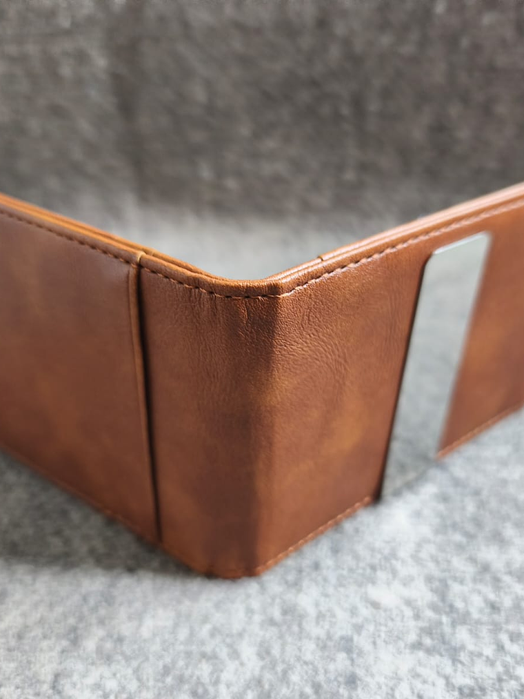 Billetera De Cuero Pu Color Cafe 5