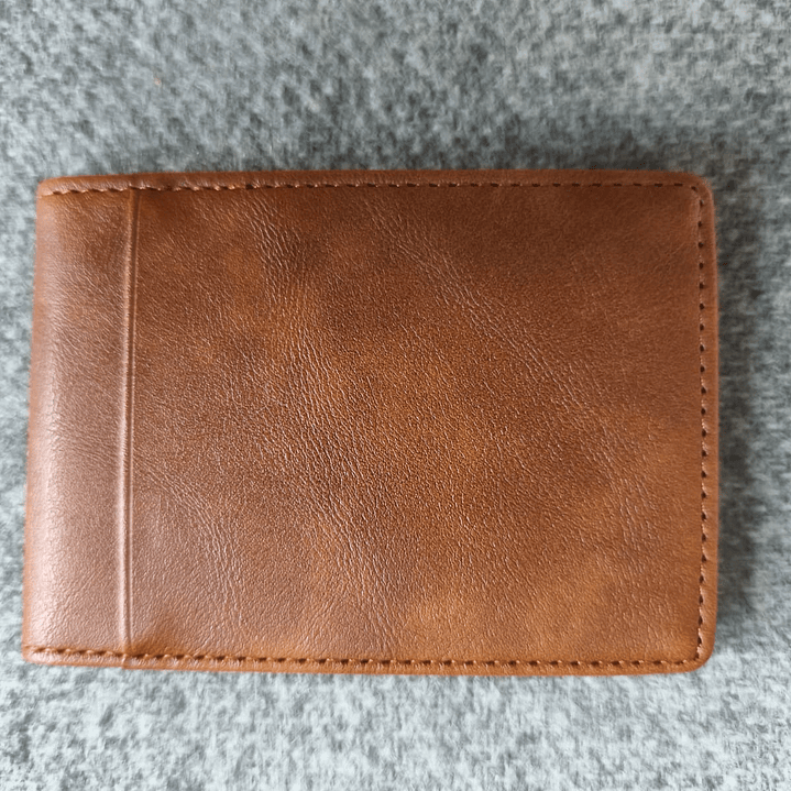 Billetera De Cuero Pu Color Cafe 2