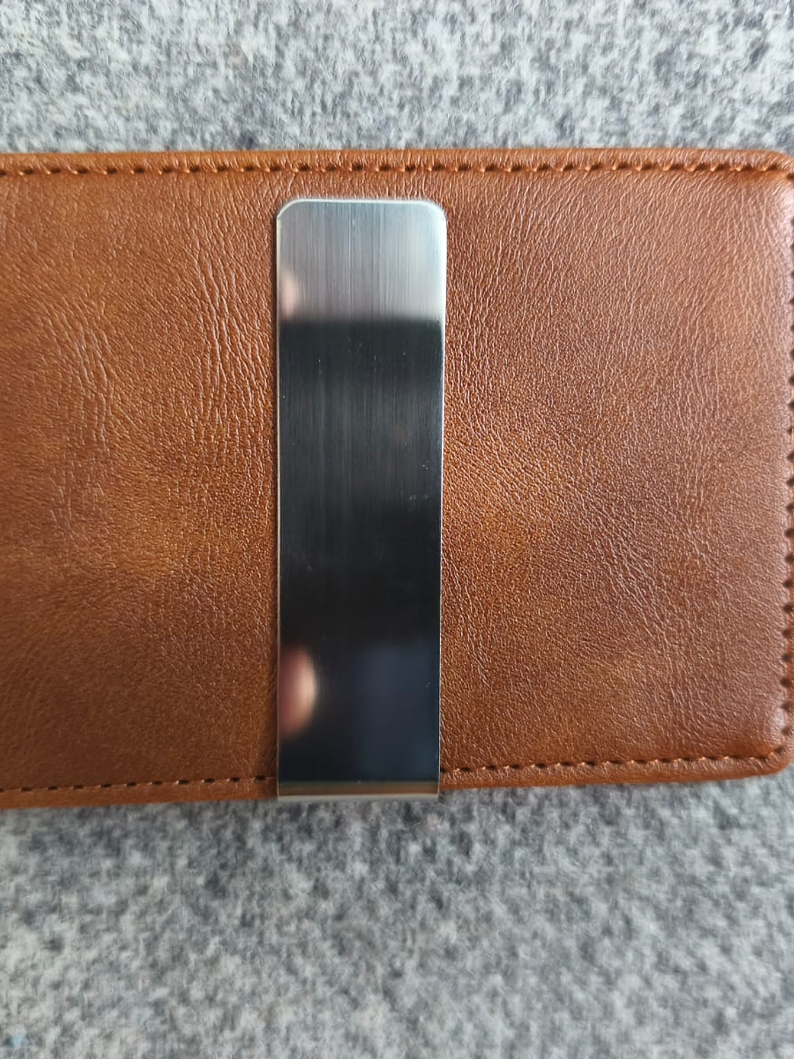 Billetera De Cuero Pu Color Cafe 1