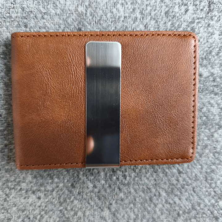 Billetera De Cuero Pu Color Cafe 1