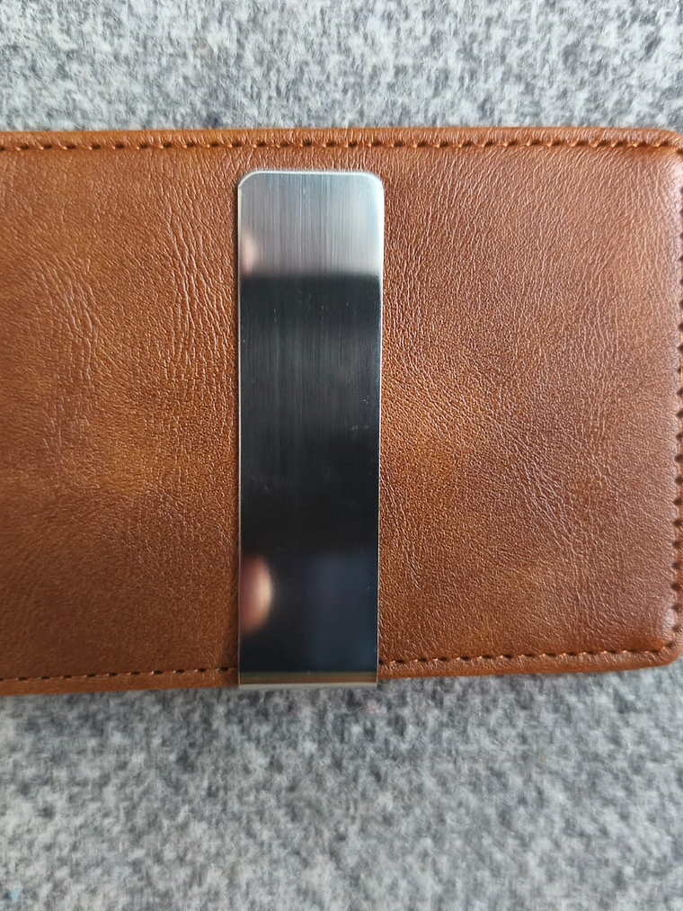 Billetera De Cuero Pu Color Cafe 1