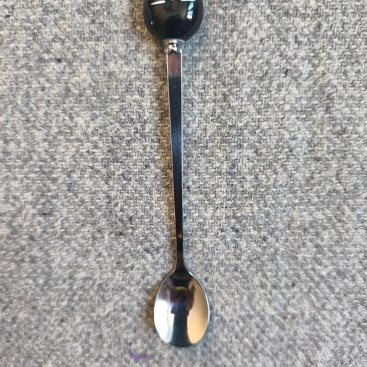 Juego de 4 cucharas de acero inoxidable con diseño de gatos 4