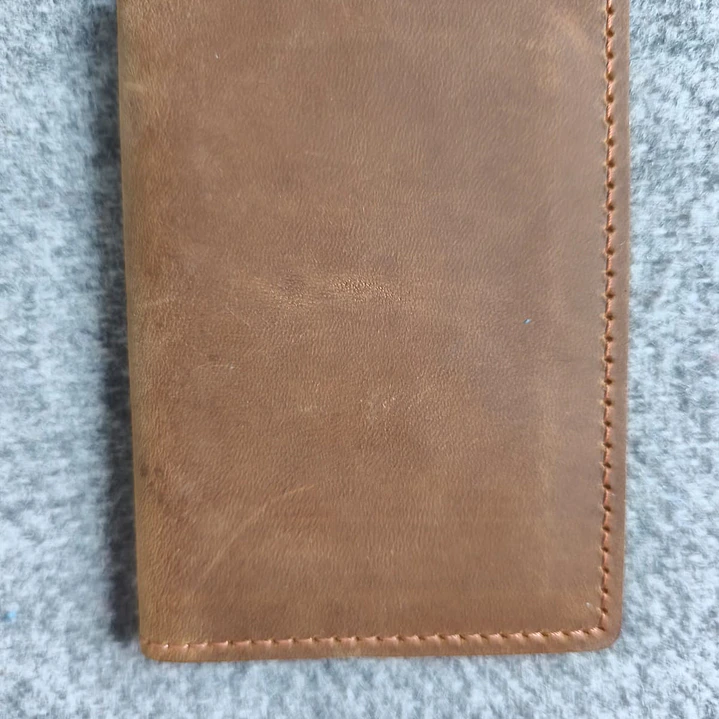 Porta Tarjetas de Cuero  Artesanal Vintage 1