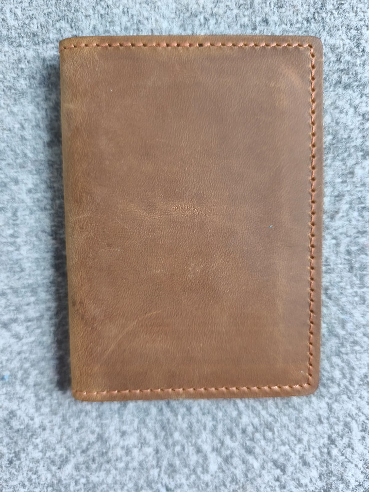 Porta Tarjetas de Cuero  Artesanal Vintage 1