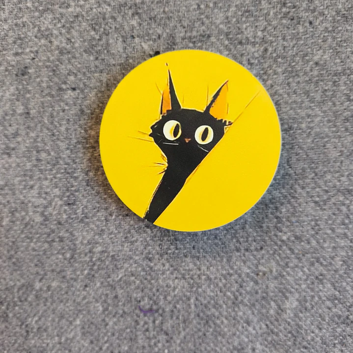 6 Piezas de Posavasos de Madera con Temática de Gatos 1