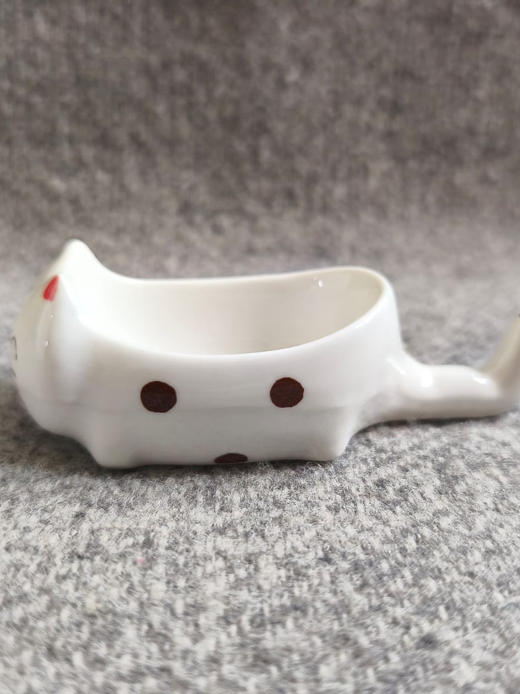 Plato pequeño de cerámica con forma de gato 4