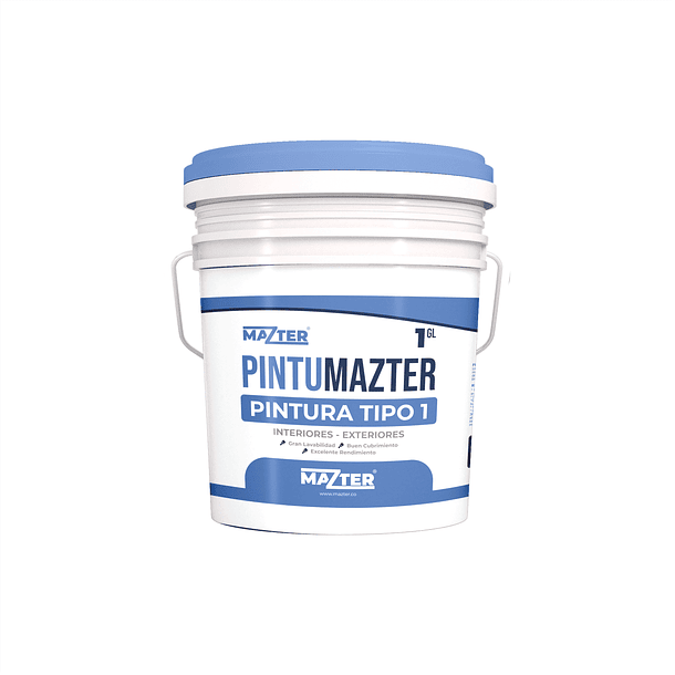 Pintura PintuMazter 1 Galón Blanco 
