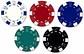 Paquete 50 Fichas Poker Casino Profesionales,color Fh-50 B.h - Miniatura 1