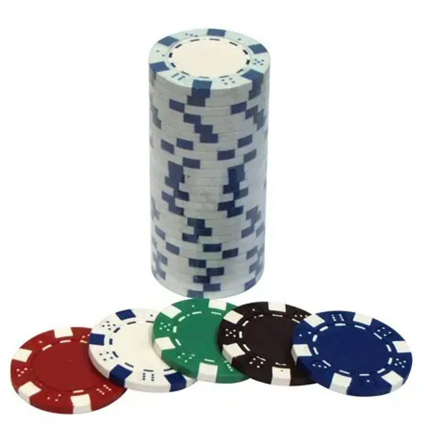 Paquete 50 Fichas Poker Casino Profesionales,color Fh-50 B.h 3