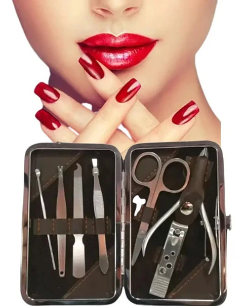 Kit Estuche Manicure Belleza Corta Uñas Uñas Manos Estética 