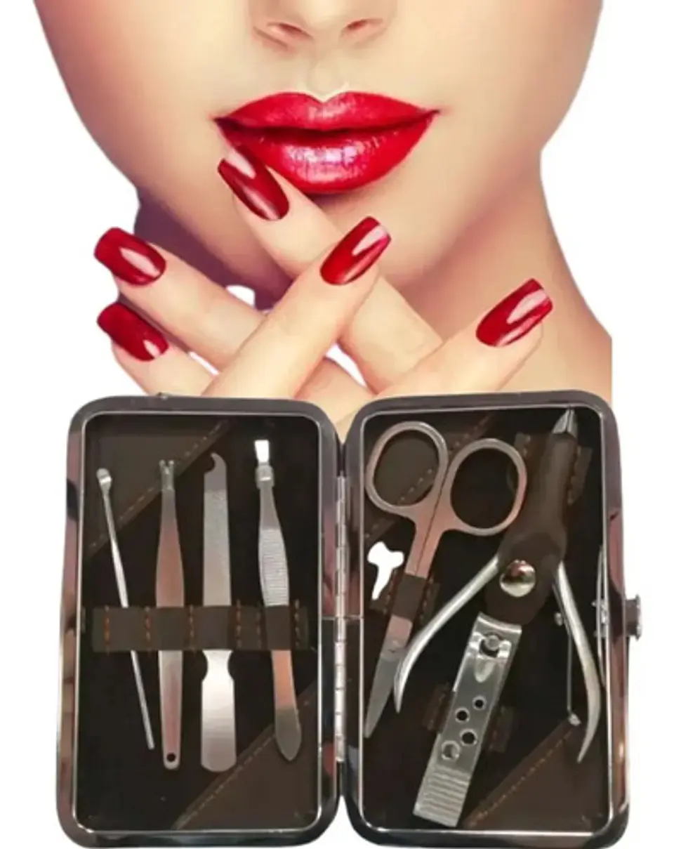 Kit Estuche Manicure Belleza Corta Uñas Uñas Manos Estética  2