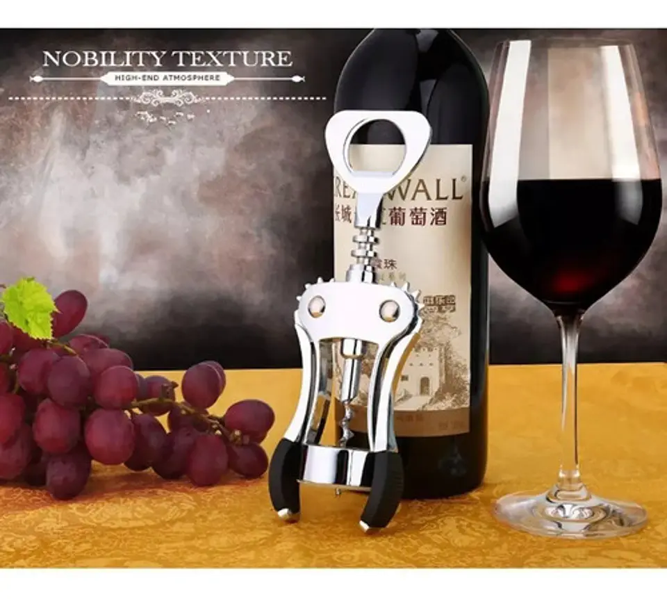 Destapador Sacacorchos Abrelatas Vino Botellas Enlatados  B1 2