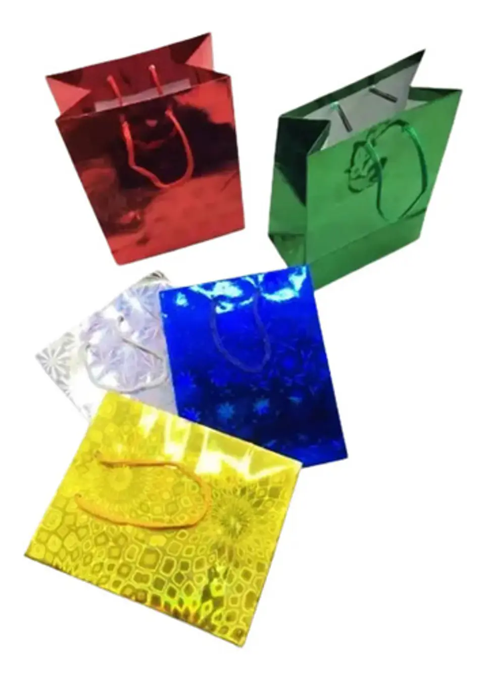 Regalo Bolsas Tornasol Metalizada  29x38 Cm X 12und 045f J.e 1