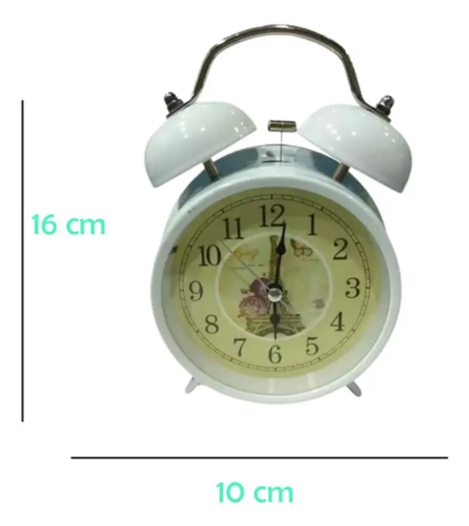 Reloj Despertador Tamaño 10 X 16 Cm Torre Eiffel París.9010  4