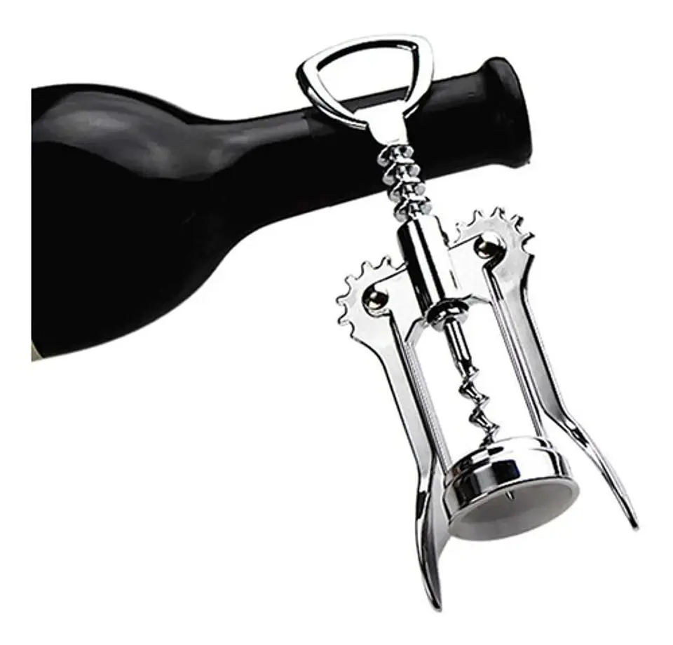Destapador Sacacorchos Abrelatas Vino Botellas Cocina   2