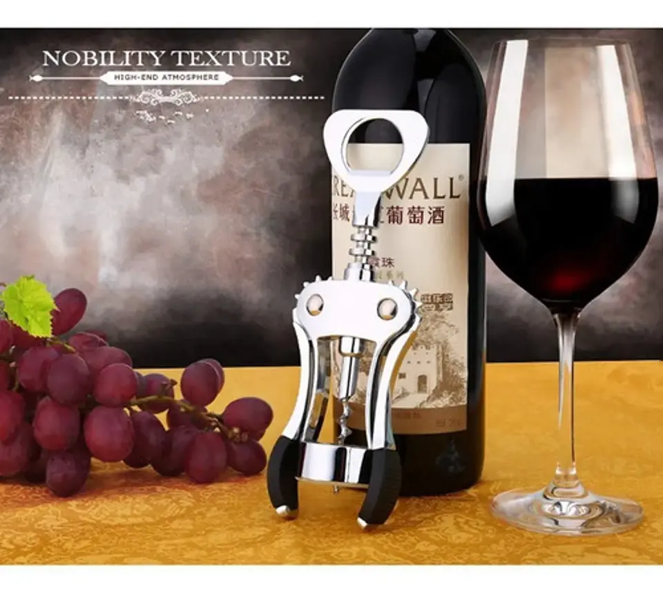 Destapador Sacacorchos Abrelatas Vino Botellas Cocina   7