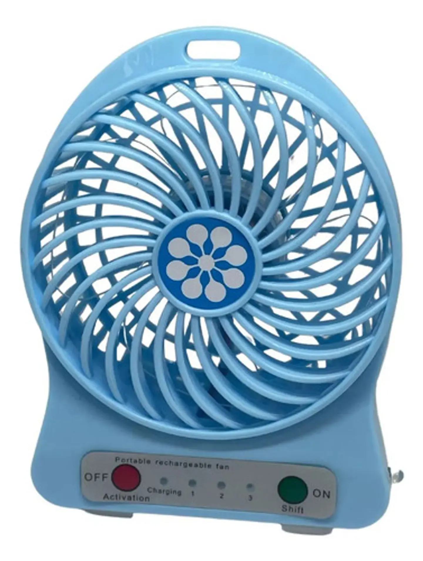 Ventilador + Pinza Recargable Portátil Abanico Linterna Usb  2